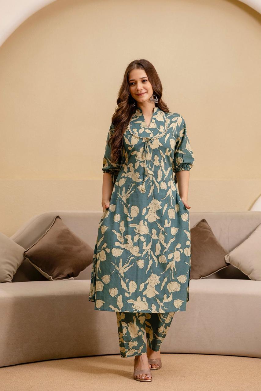 Maverick Fusion Printed Cotton Fabric Co-ord Set